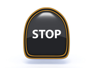 stop pick icon on white background