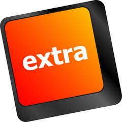 Poster - Computer keyboard key - Extra word on it