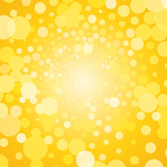 Sticker - Abstract yellow background with bubbles