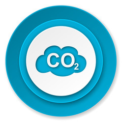 Poster - carbon dioxide icon, co2 sign