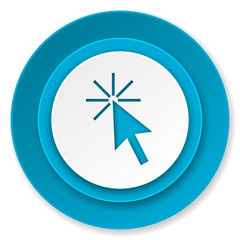 Fototapete - click here icon