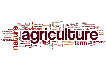 Sticker - Agriculture word cloud