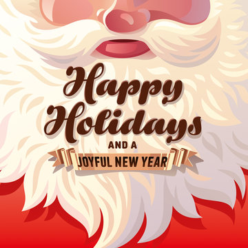 Santa Claus Beard Card