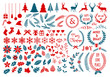 Christmas design elements, vector set