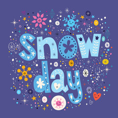 Wall Mural - snow day