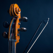 Scroll Cello And Fiddlestick