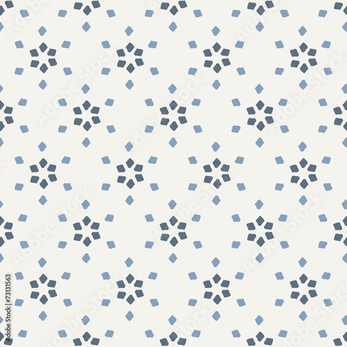 Obraz w ramie Kwiatowy wzór pattern na białym tle