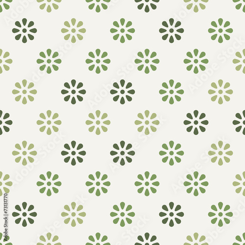 Naklejka - mata magnetyczna na lodówkę seamless flower pattern