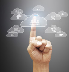 social network structure in hand