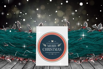 Poster - Composite image of cute cartoon santa claus