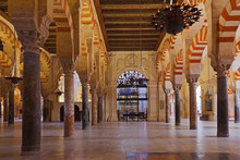 Great Mosque Mezquita Interior In Cordoba Spain