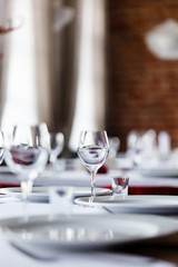 Poster - tables set for meal