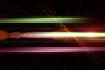 Poster - fantastic stripe design with lights