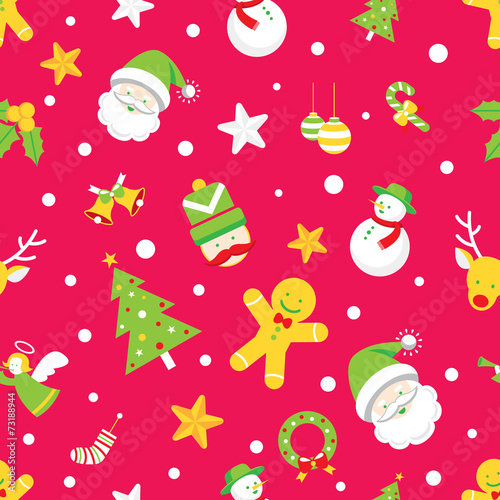 Materiał do szycia Nahtlose Muster: Weihnachten Objekte