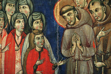Tafelbild Der Hl. Klara In Der Kirche Santa Chiara, Assisi, Umbrien, Italien