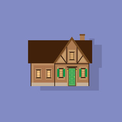 Poster - house flat icon design vector illustration element