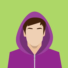 Poster - profile icon male avatar portrait casual person