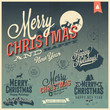 merry Christmas and Happy New Year Vintage background