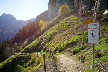 Sticker - Bergweg im Alpstein - Alpen