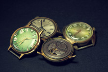 Old Clockwork And Old Mechanical Watches