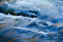 Water Flows In The River