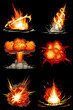 Explosion Sets with Six Various Explosions