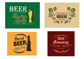 Wall Mural - Beer advertising posters