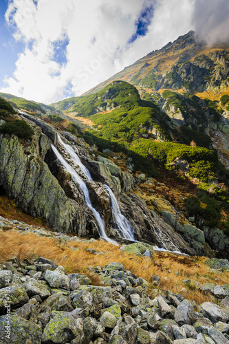 Obraz w ramie The Great Siklawa Waterfall, Tatra Mountains, Poland