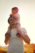 © guas - Summer lifestyle photo happy joyful father and child having fun,