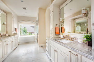 Large bathroom in luxury home 