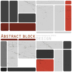 Aufkleber - Abstract retro blocks design background colorful, Vector