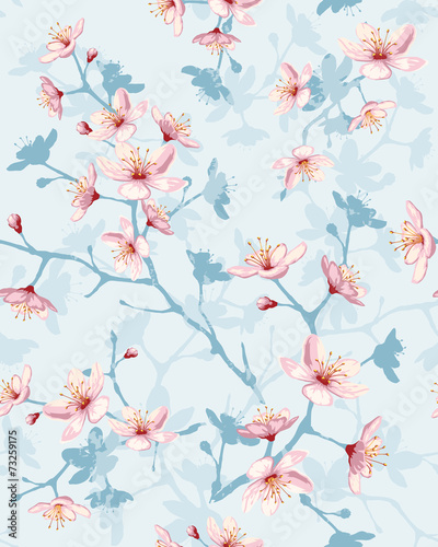 Naklejka - mata magnetyczna na lodówkę seamless pattern