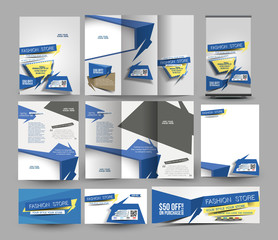 Canvas Print - Fahion Store Stationery Set Template