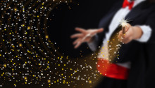 Magician Hands With Sparkling Stars