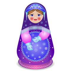 Russian traditional matryoshka folk doll