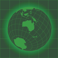 Wall Mural - Australia green