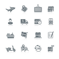 Poster - Logistic icons set