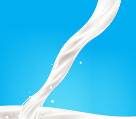 Wall Mural - Milk background