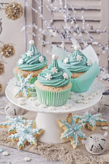 Poster - Pastel colored cupcakes