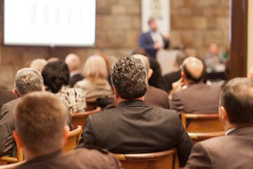 Wall Mural - conference audience