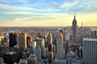 New York City Midtown with Empire State Building at Sunset