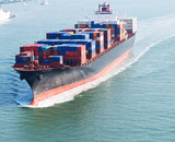 Fototapeta  - Large container ship