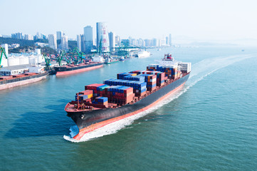 Wall Mural - Large container ship