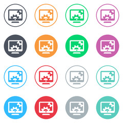 Sticker - Vector flat iButtons