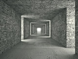Fototapeta Do przedpokoju - abstract tunnel