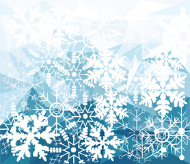 Wall Mural - Snowflakes