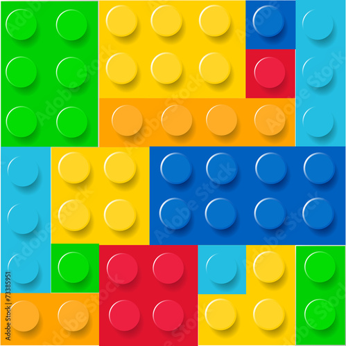 Lego blocks pattern vector © Wiktoria Matynia