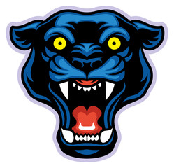 Sticker - black panther mascot