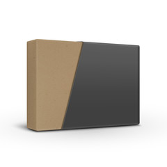 Canvas Print - blank paper box template