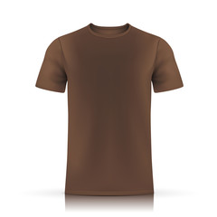 Wall Mural - brown T-shirt template